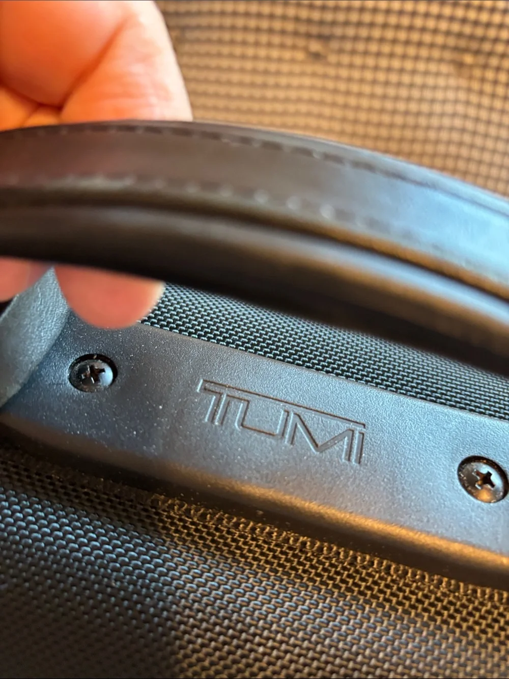 Tumi ballistic Black Garment Bag with Front Pockets